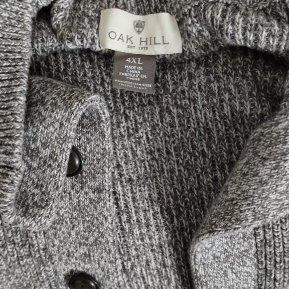 Men's Cardigan, Oak Hill size 4XL - Picture 3 of 4